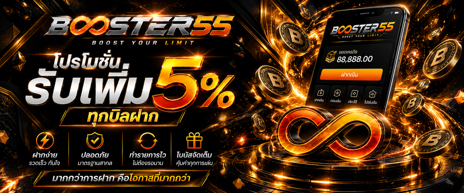 โปรโมชั่น BOOSTER55